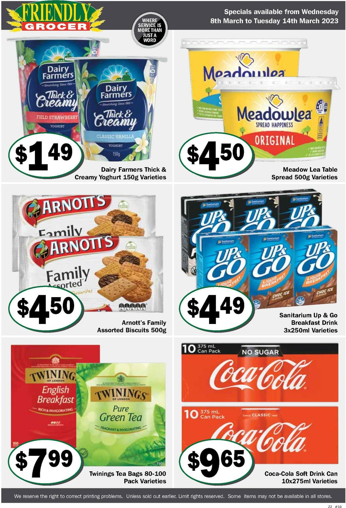 Friendly Grocer Catalogues from 8 March