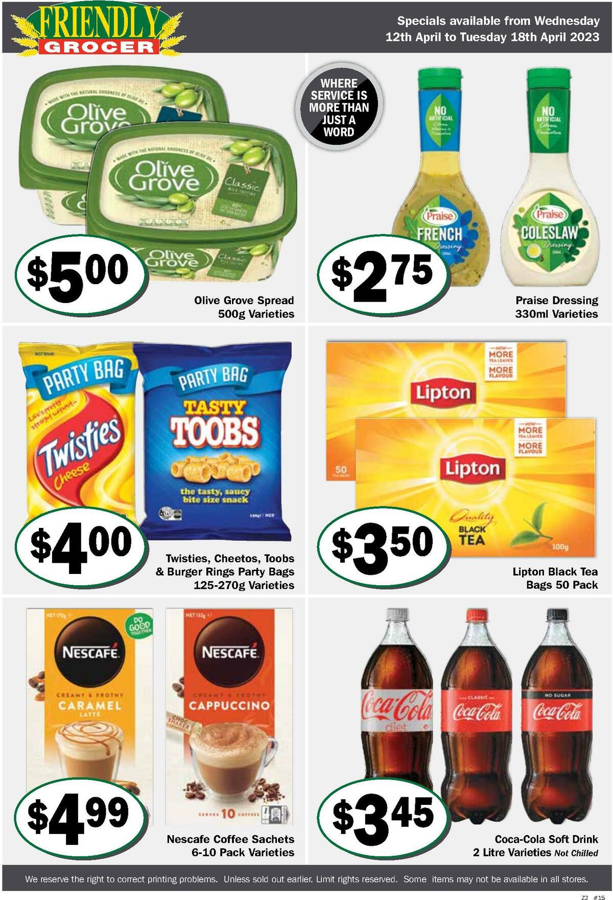 Friendly Grocer Catalogues from 12 April