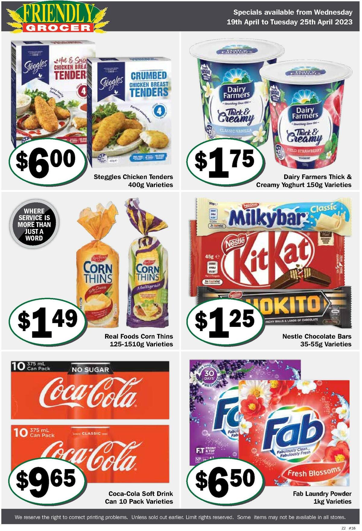 Friendly Grocer Catalogues from 19 April