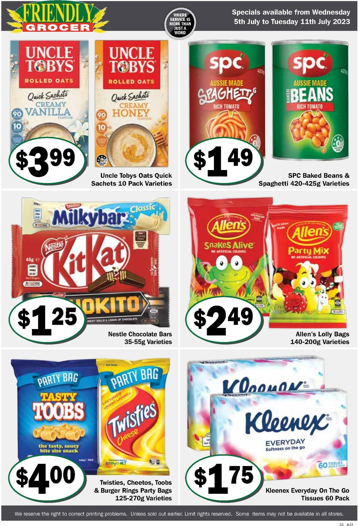 Friendly Grocer Catalogues from 5 July