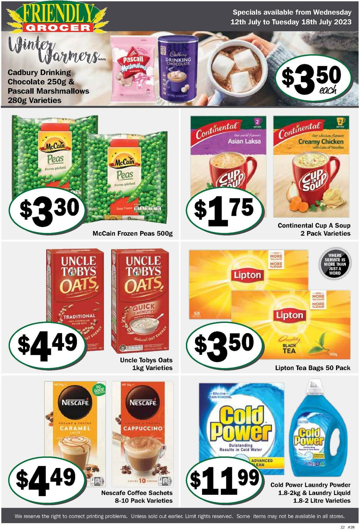 Friendly Grocer Catalogues from 12 July