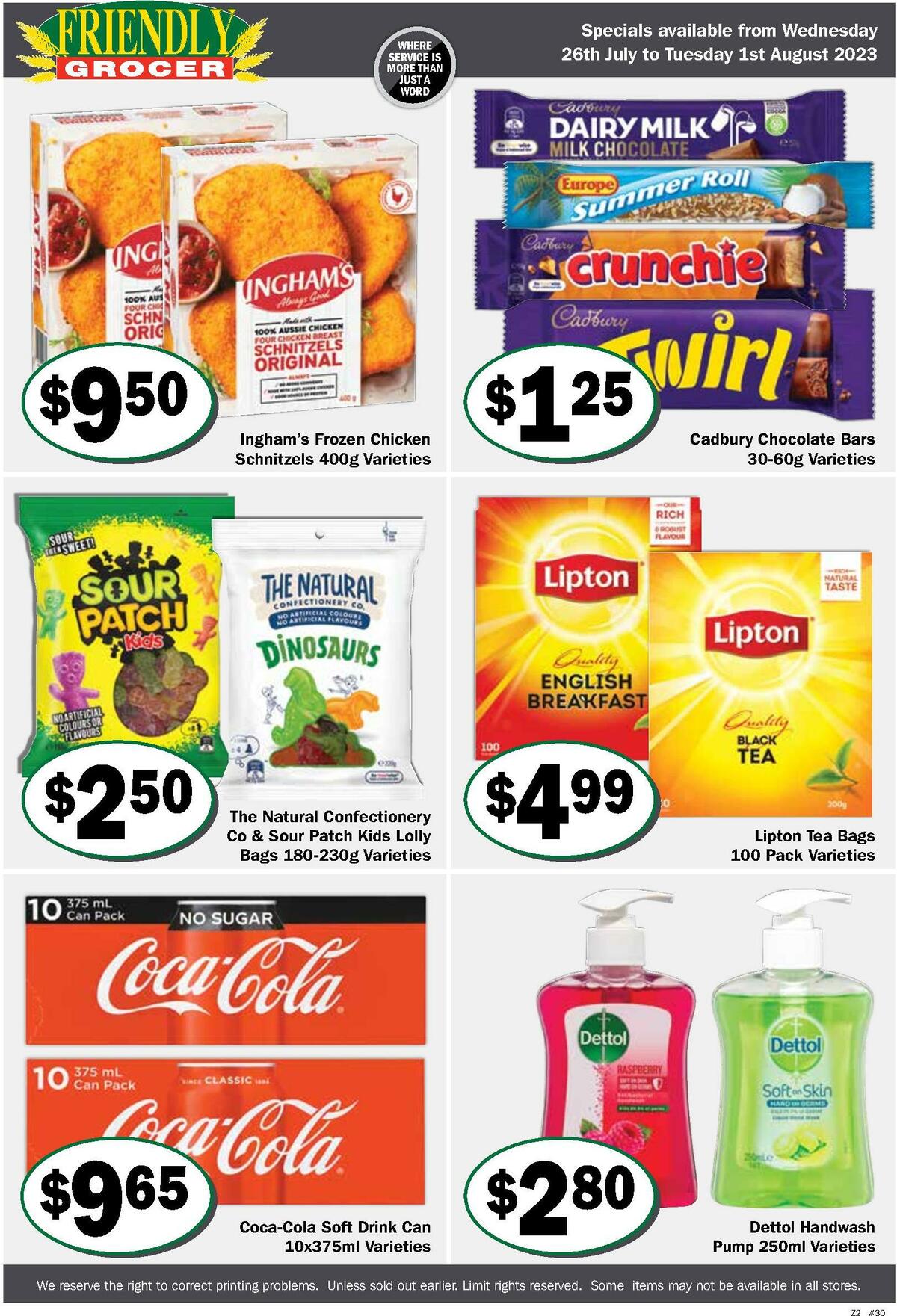 Friendly Grocer Catalogues from 26 July