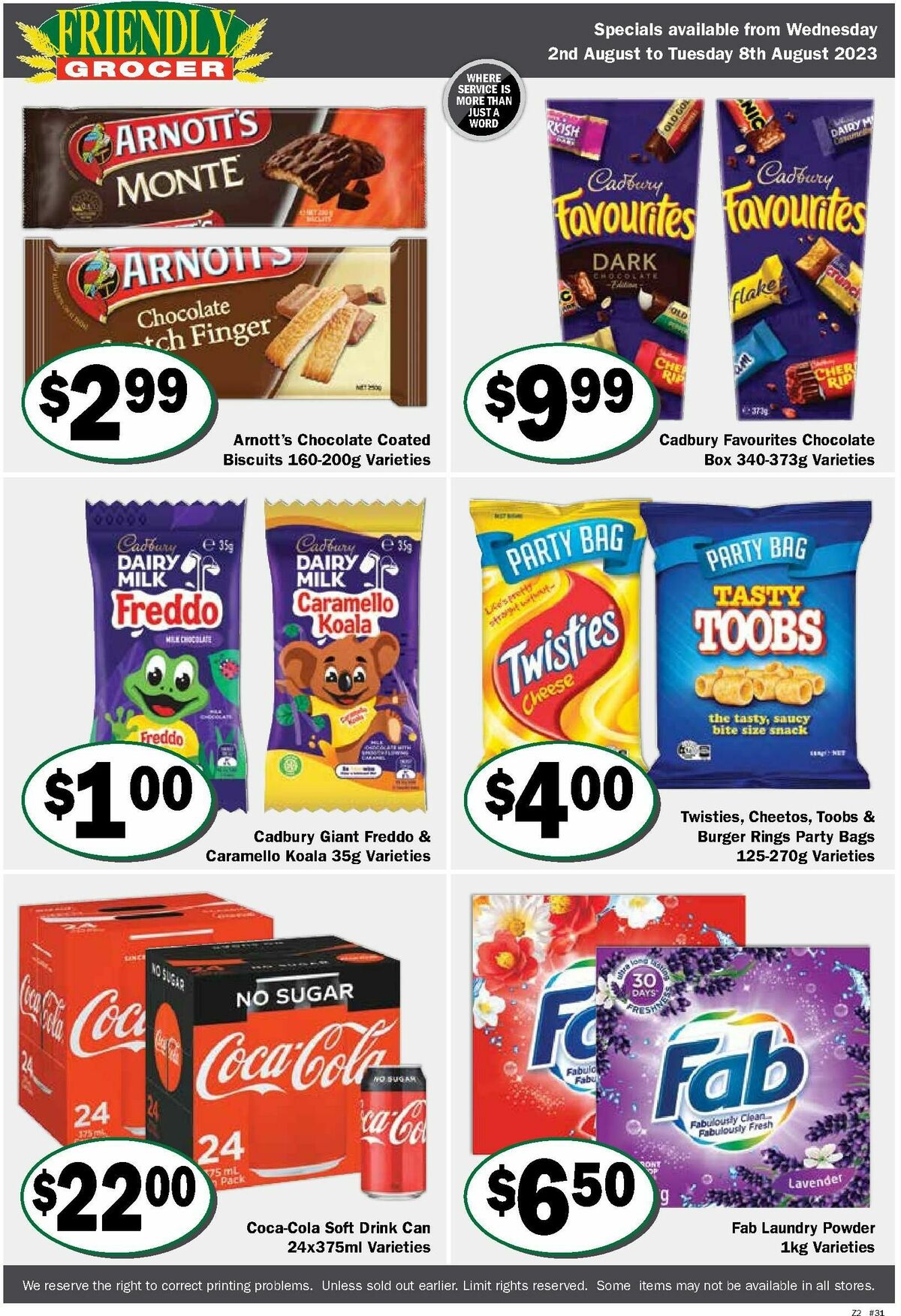 Friendly Grocer Catalogues from 2 August