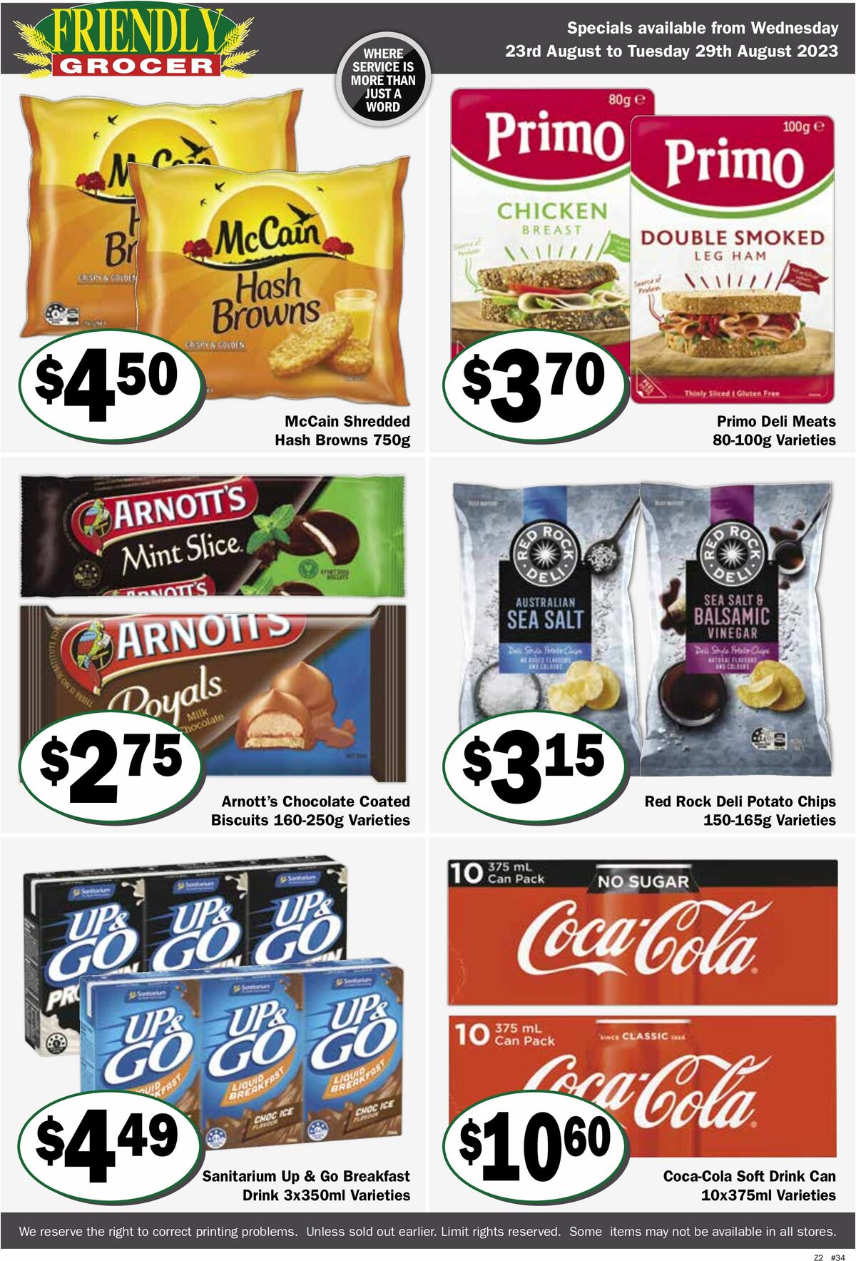 Friendly Grocer Catalogues from 23 August