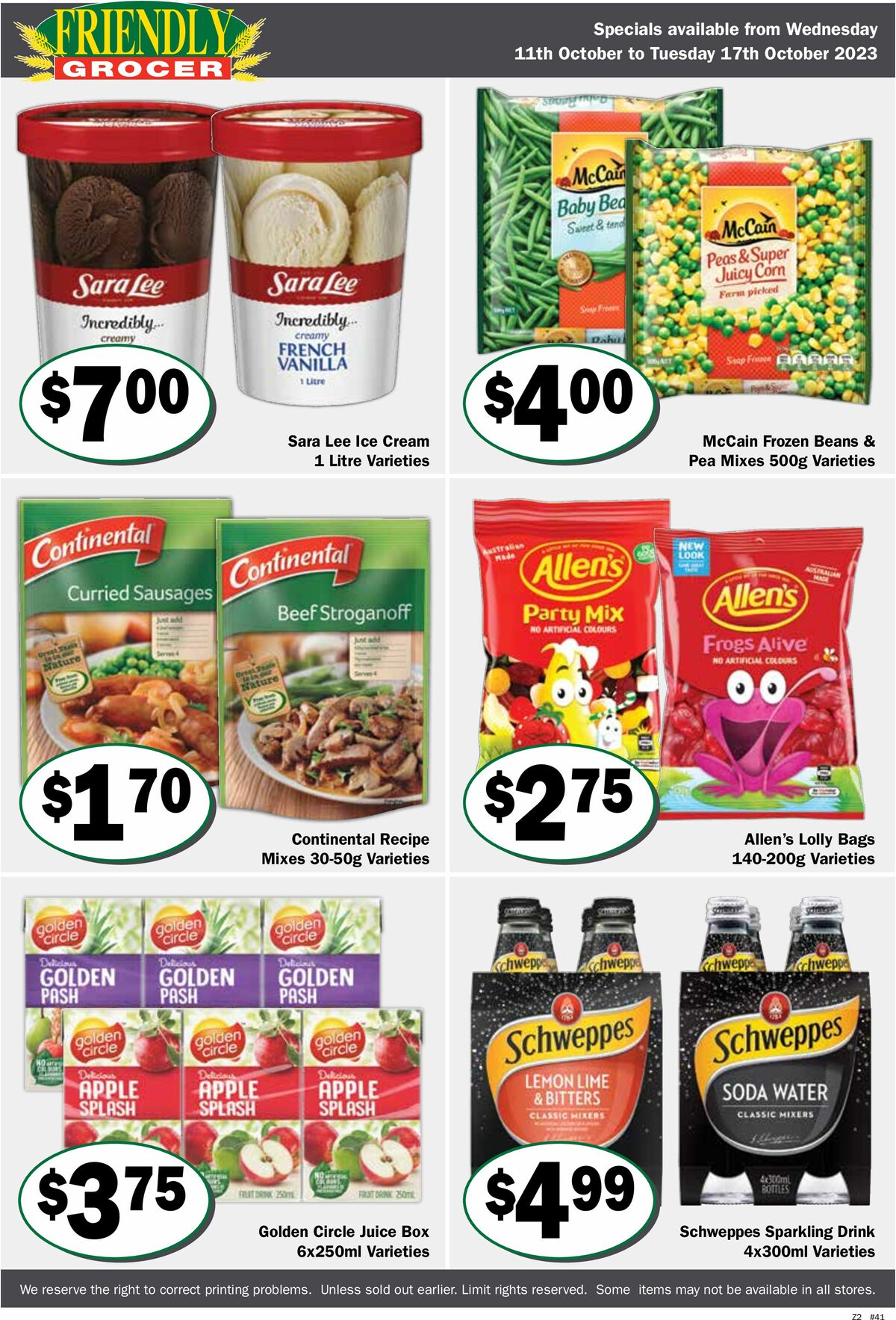 Friendly Grocer Catalogues from 11 October