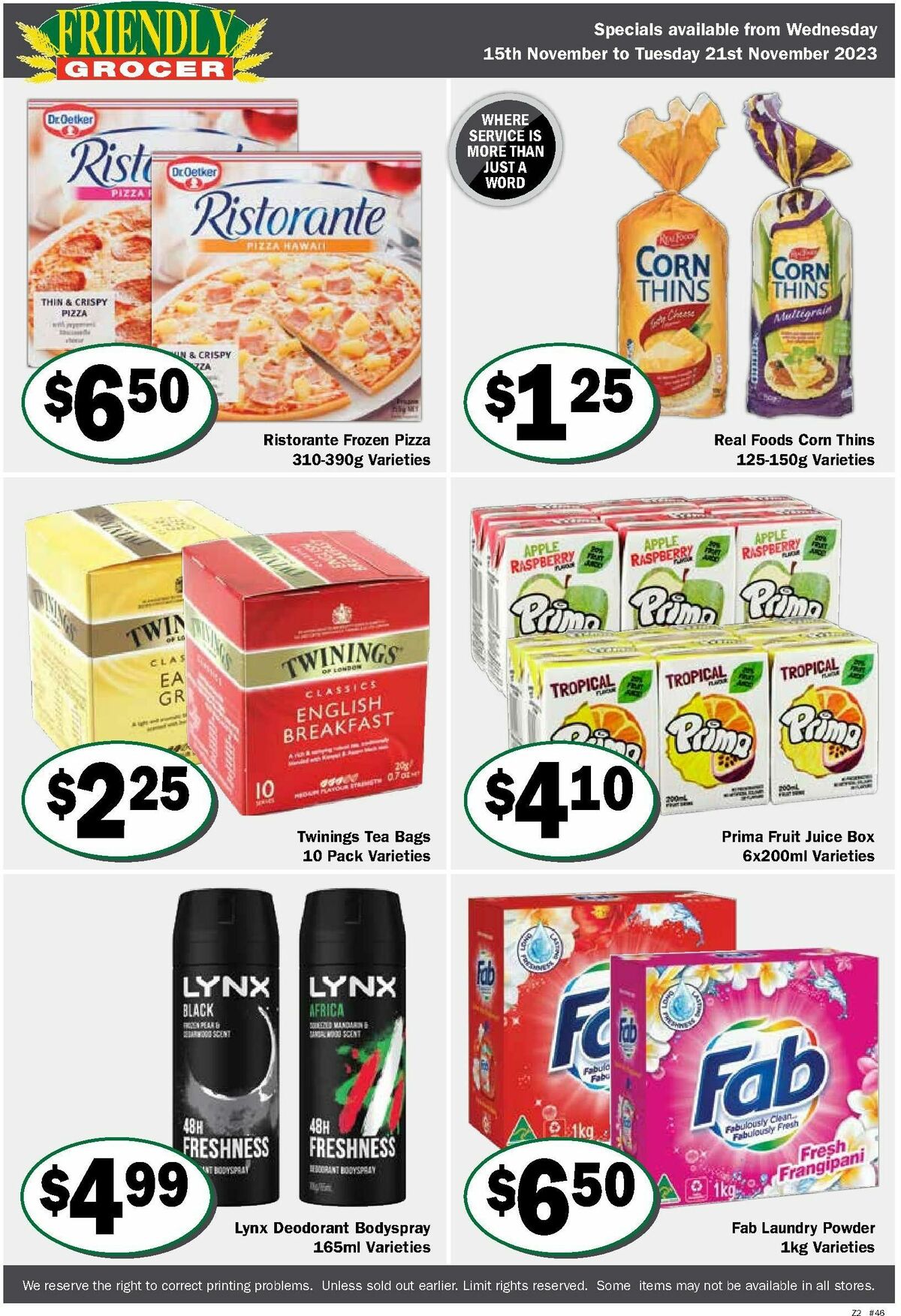 Friendly Grocer Catalogues from 15 November