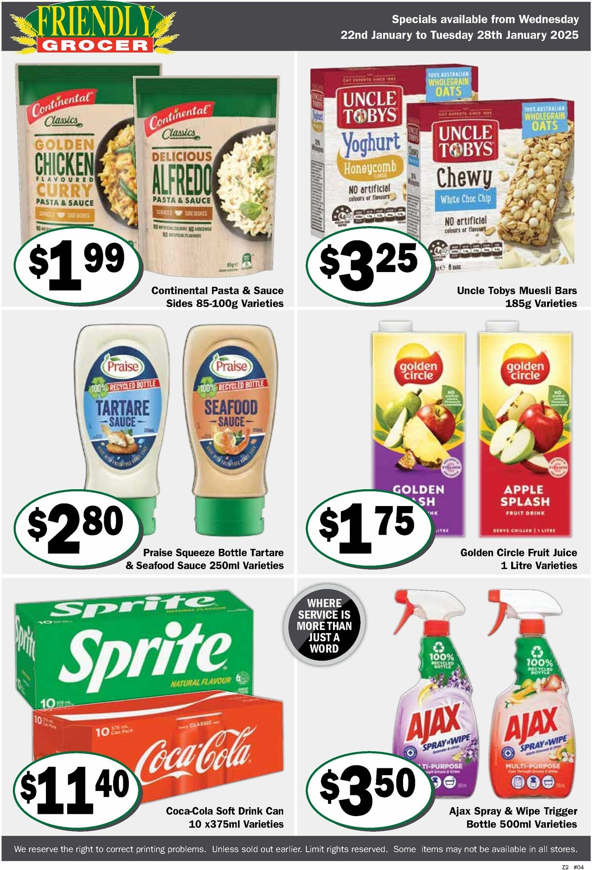 Friendly Grocer Catalogues from 22 January