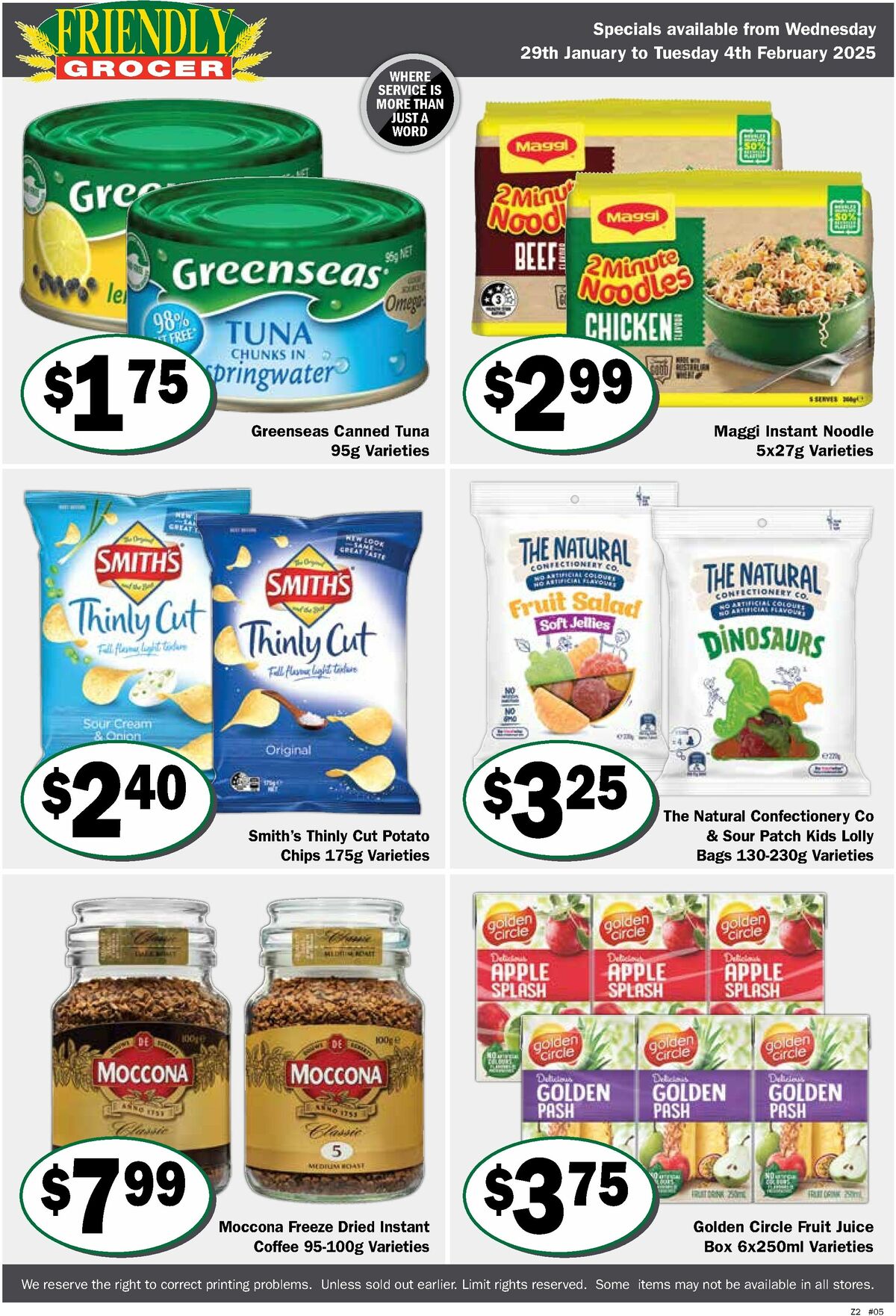 Friendly Grocer Catalogues from 29 January