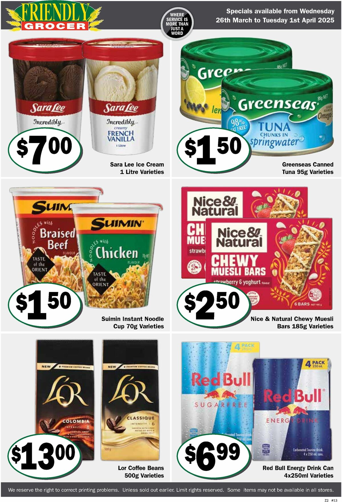 Friendly Grocer Catalogues from 26 March