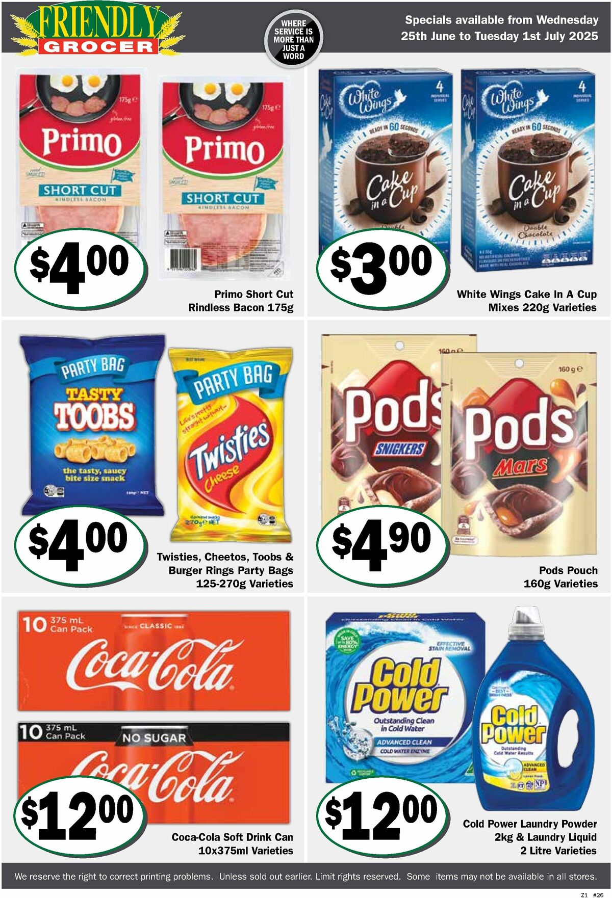 Friendly Grocer Catalogues from 25 June