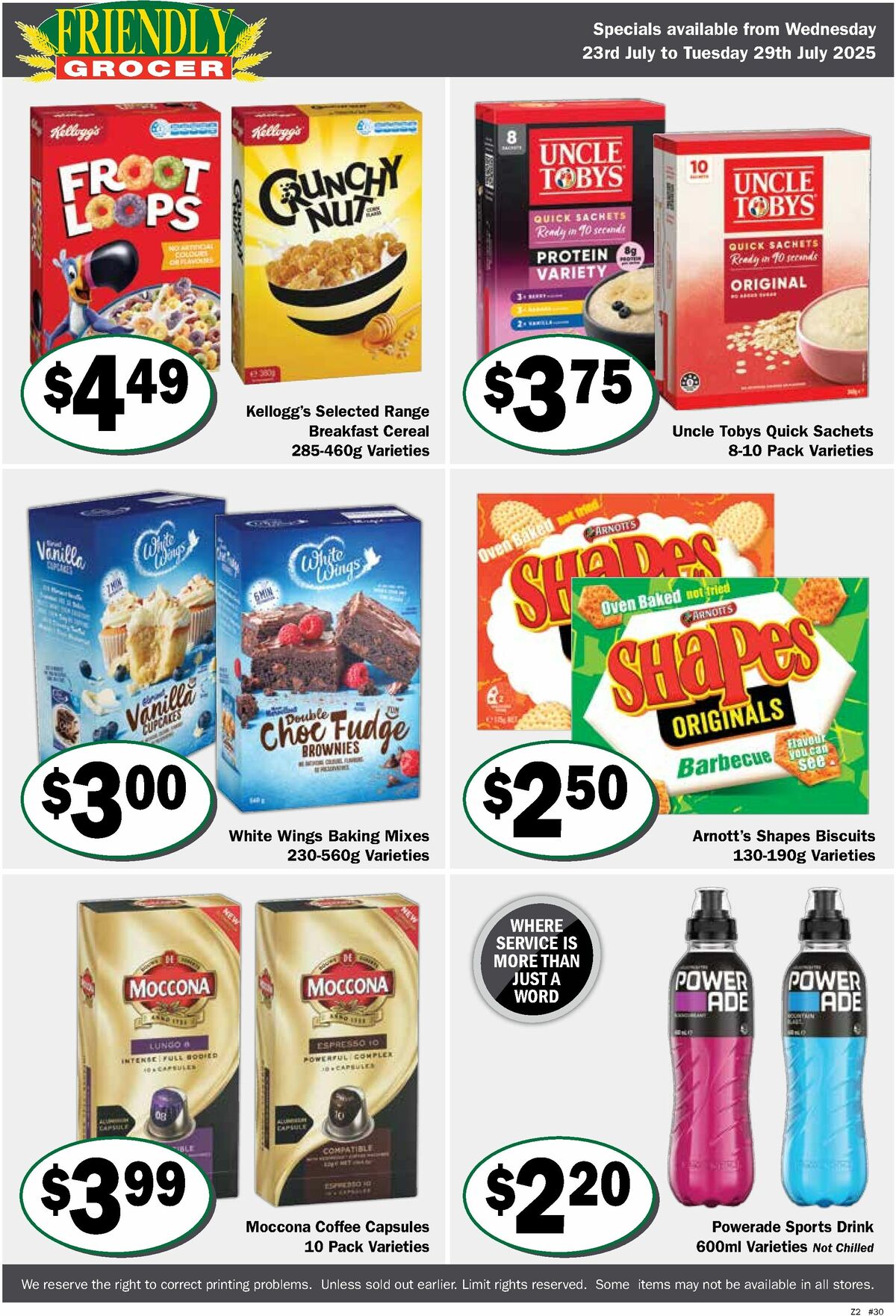 Friendly Grocer Catalogues from 23 July