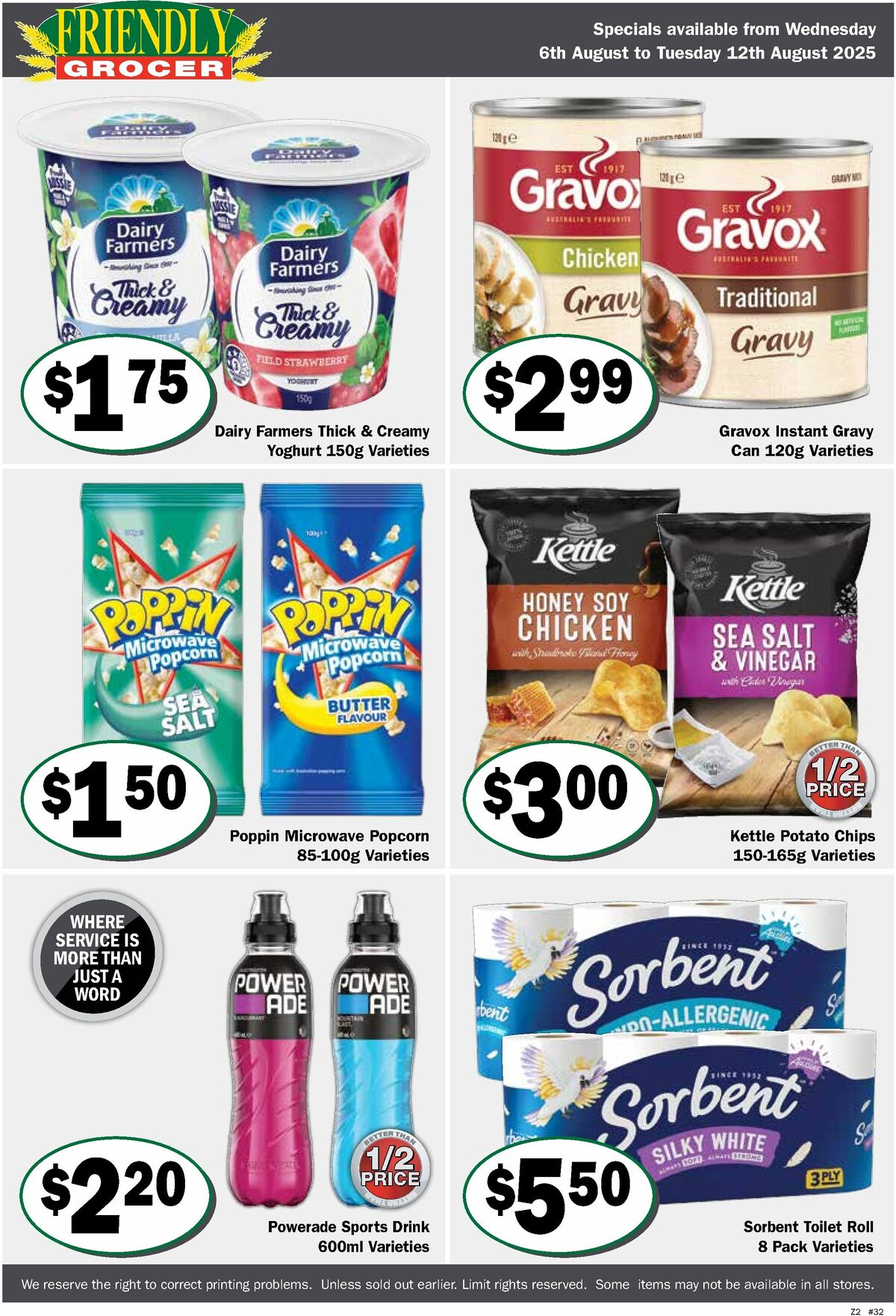 Friendly Grocer Catalogues from 6 August