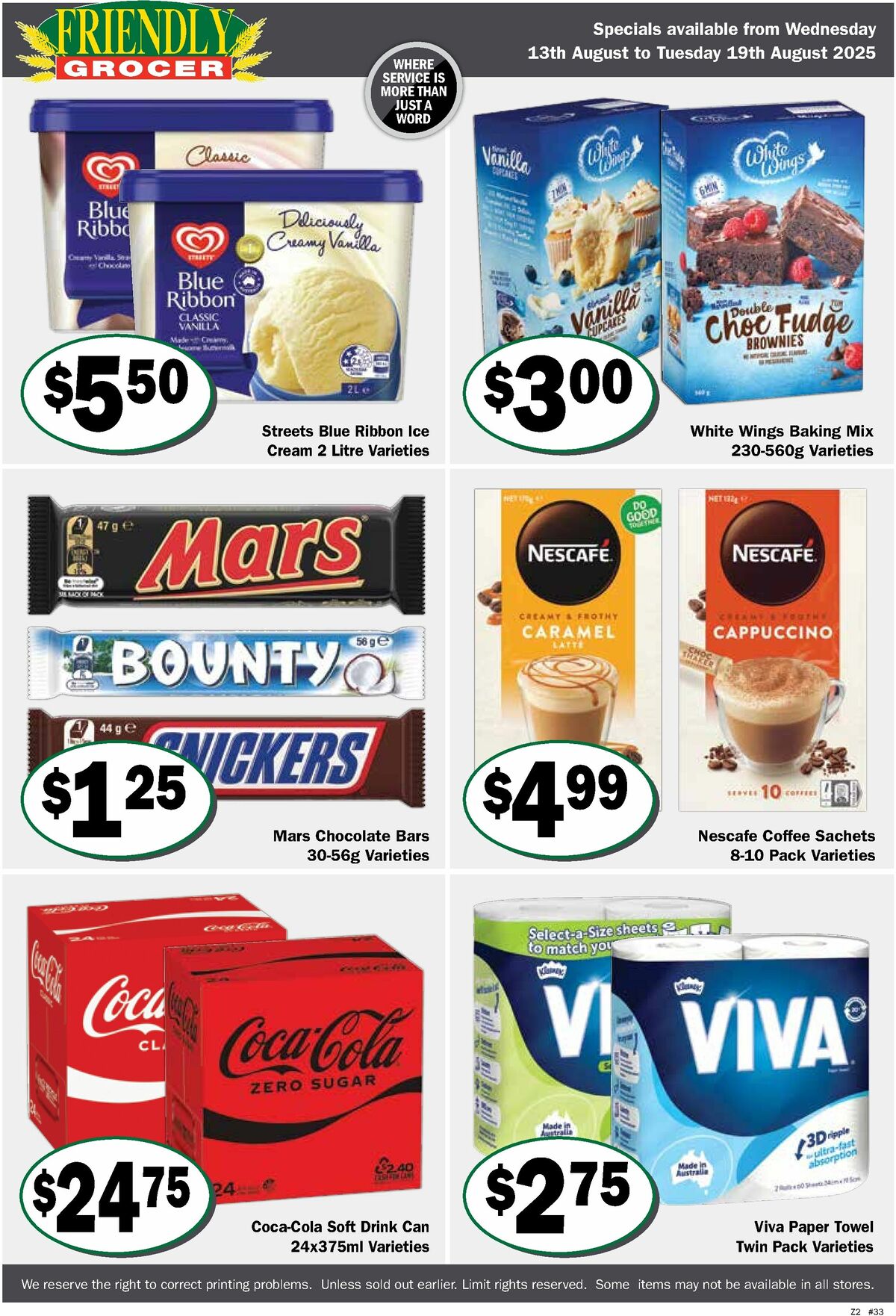 Friendly Grocer Catalogues from 13 August