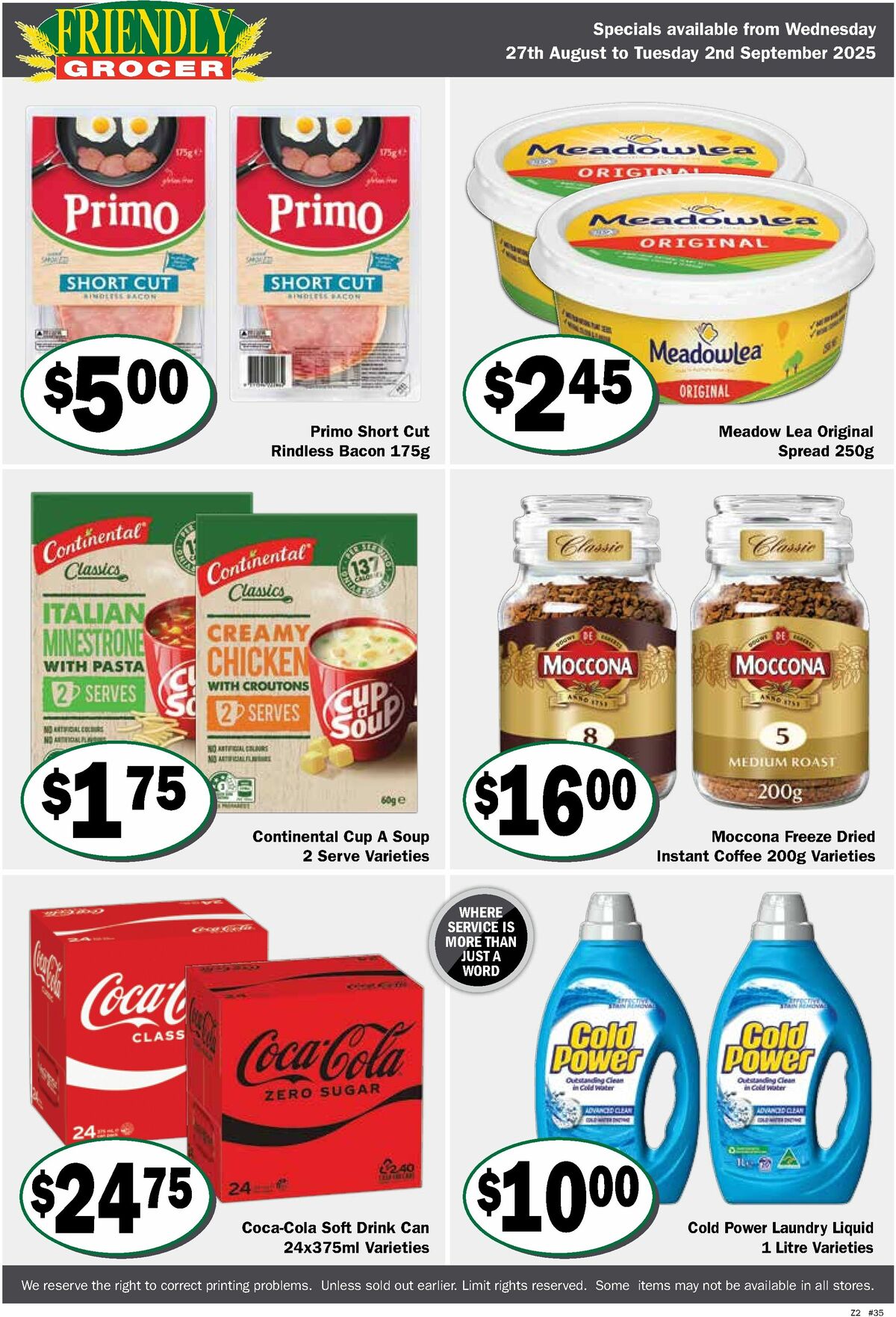 Friendly Grocer Catalogues from 27 August