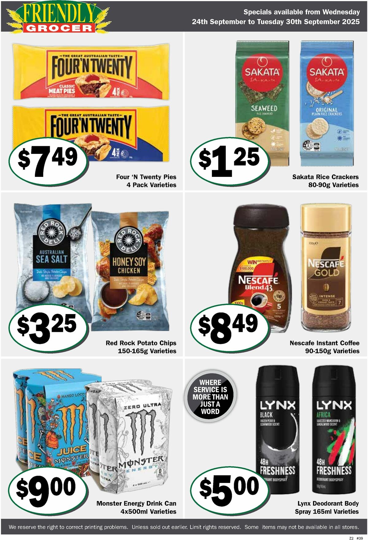 Friendly Grocer Catalogues from 24 September