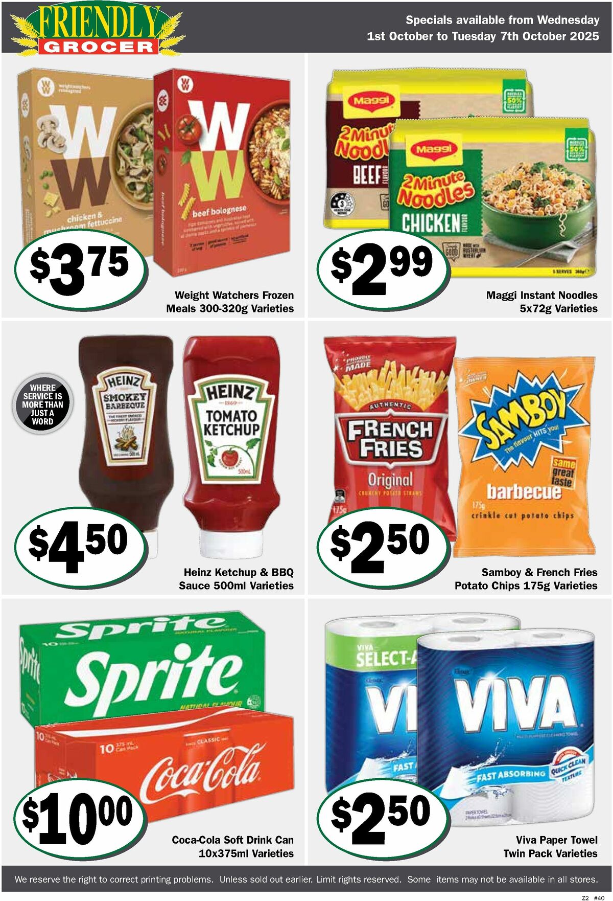 Friendly Grocer Catalogues from 1 October