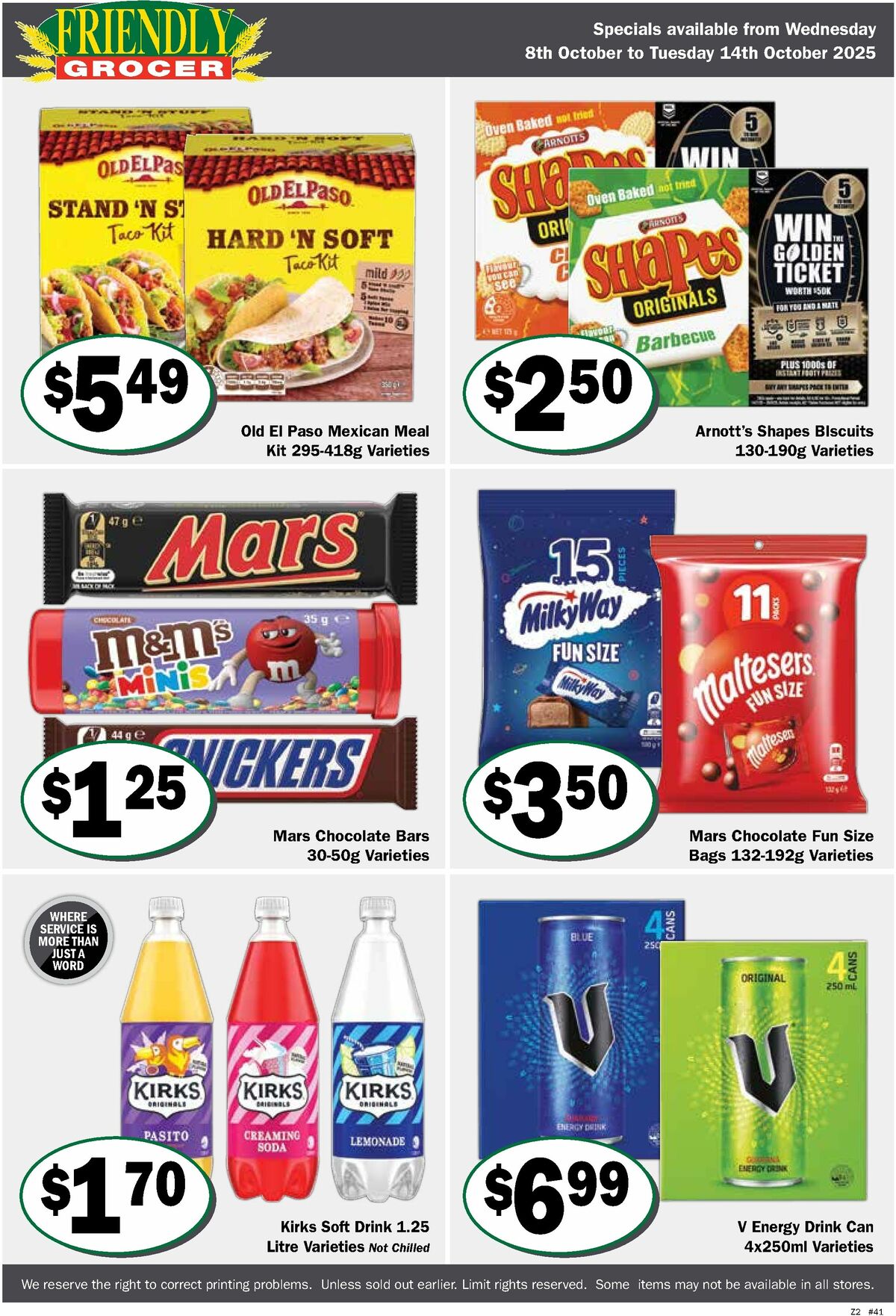 Friendly Grocer Catalogues from 8 October