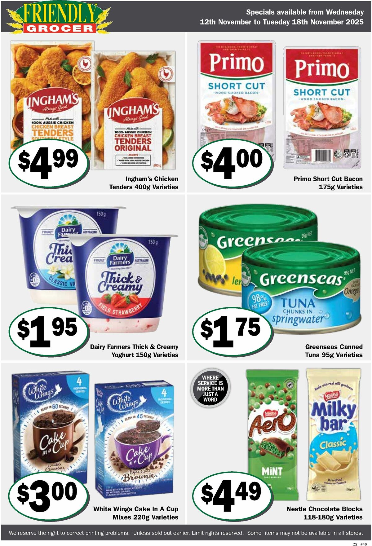Friendly Grocer Catalogues from 12 November