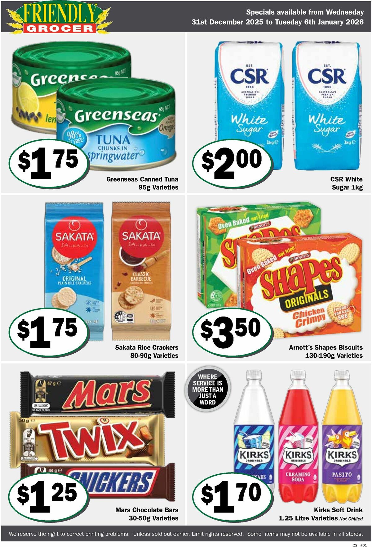 Friendly Grocer Catalogues from 31 December
