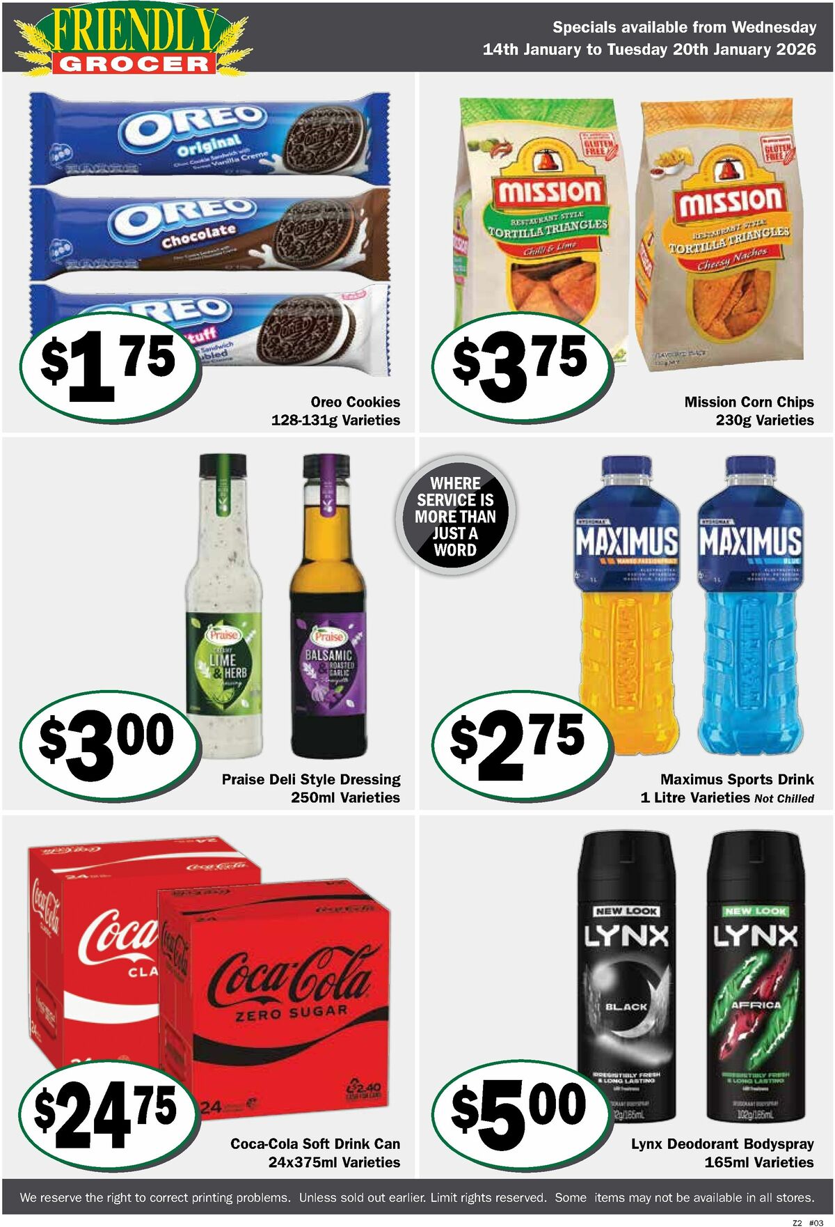 Friendly Grocer Catalogues from 14 January