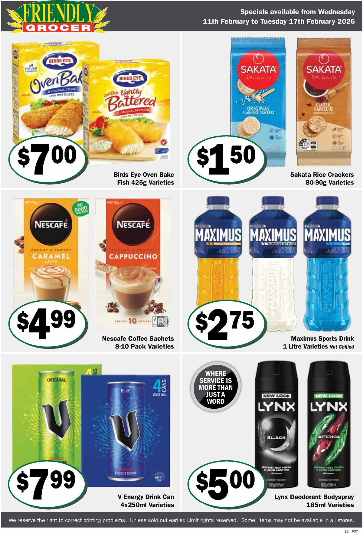 Friendly Grocer Catalogues from 11 February