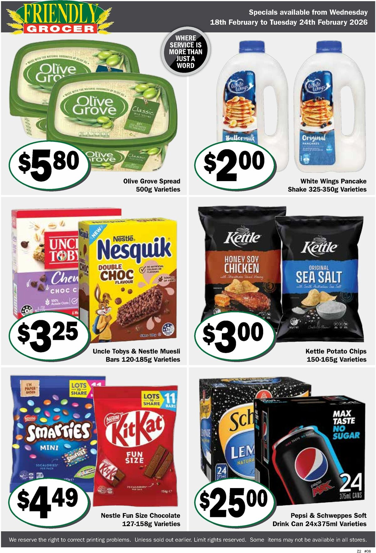 Friendly Grocer Catalogues from 18 February