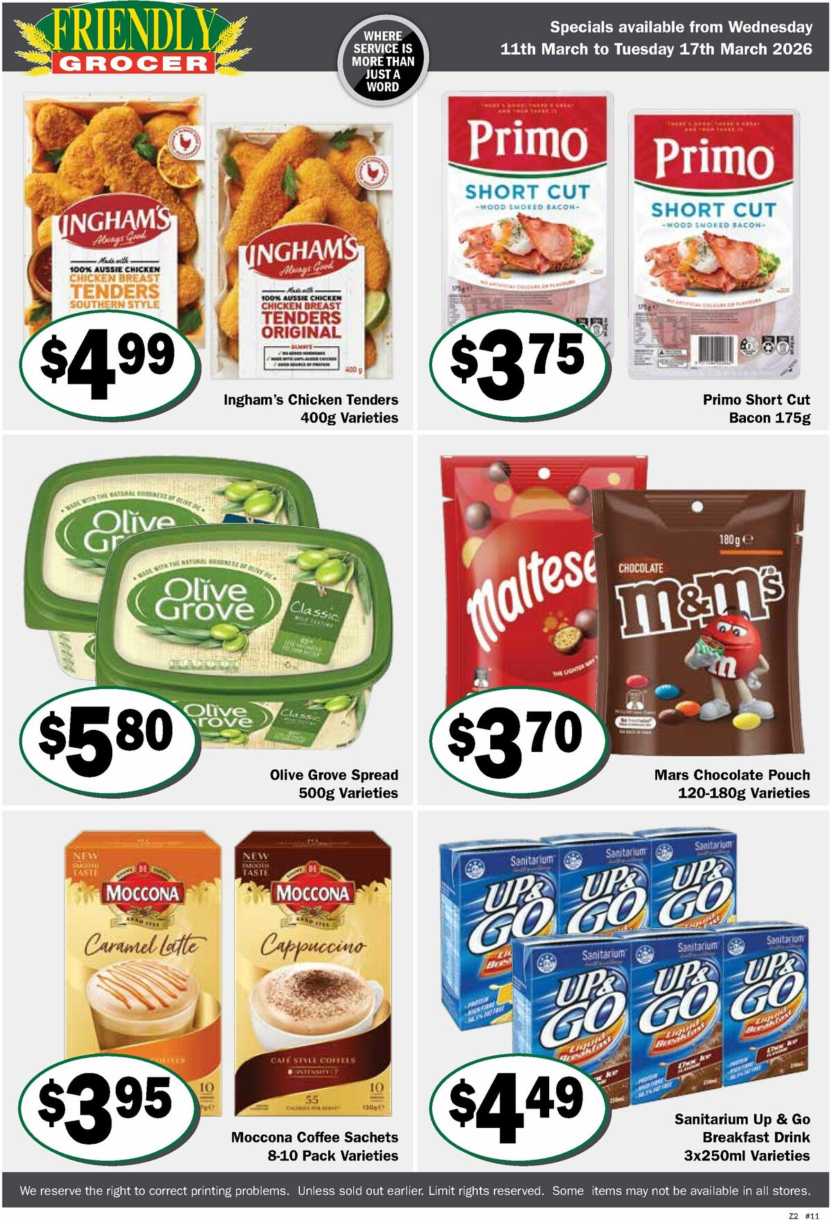 Friendly Grocer Catalogues from 11 March