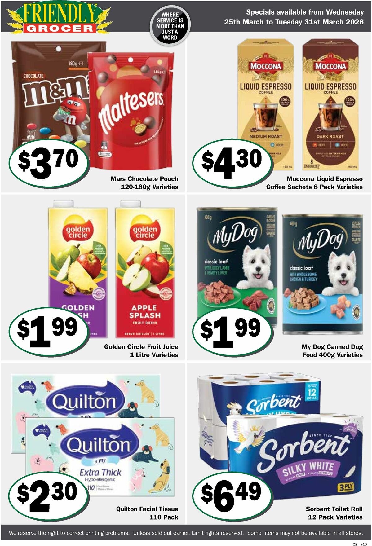 Friendly Grocer Catalogues from 25 March