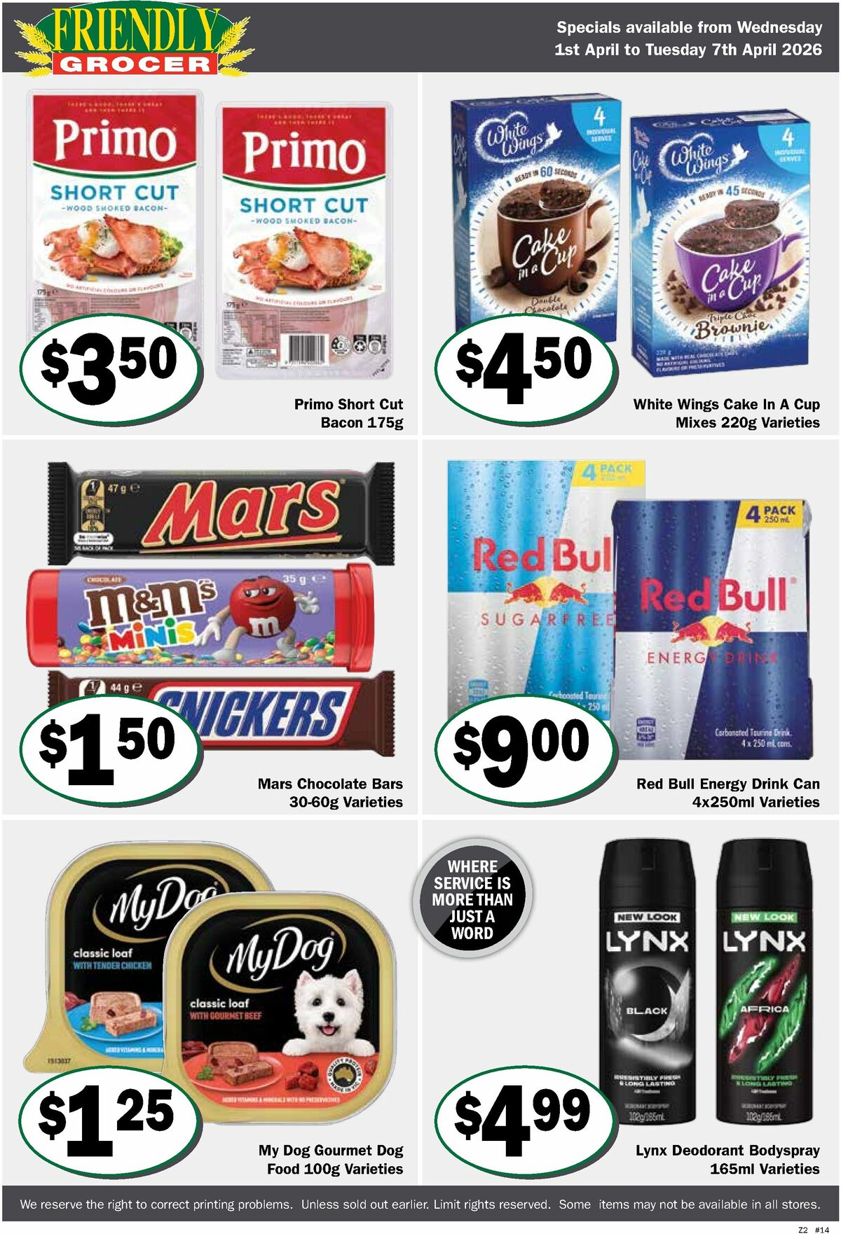 Friendly Grocer Catalogues from 1 April