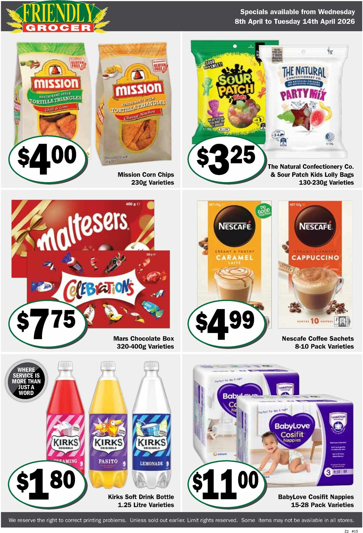 Friendly Grocer Catalogues from 8 April