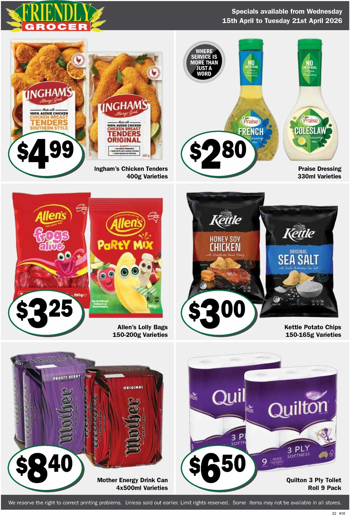 Friendly Grocer Catalogues from 15 April