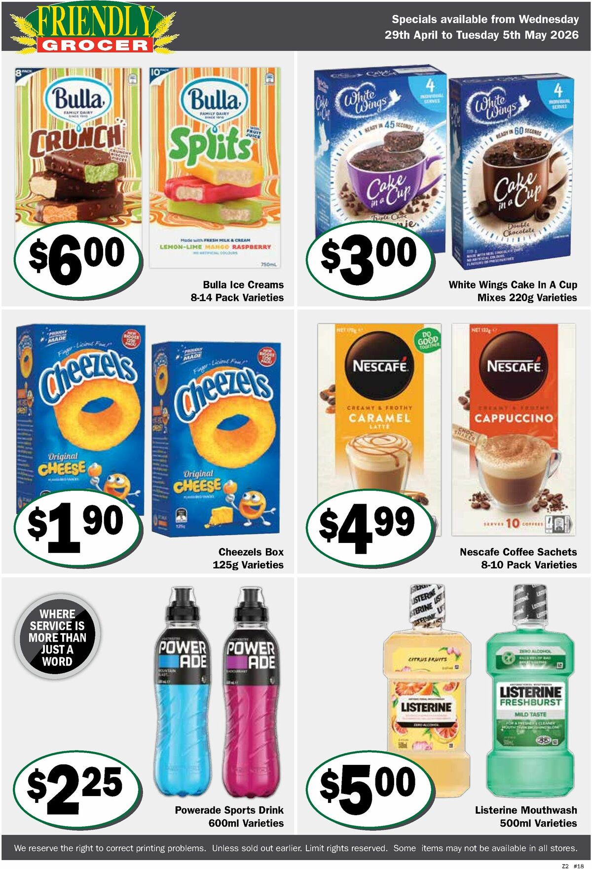 Friendly Grocer Catalogues from 29 April