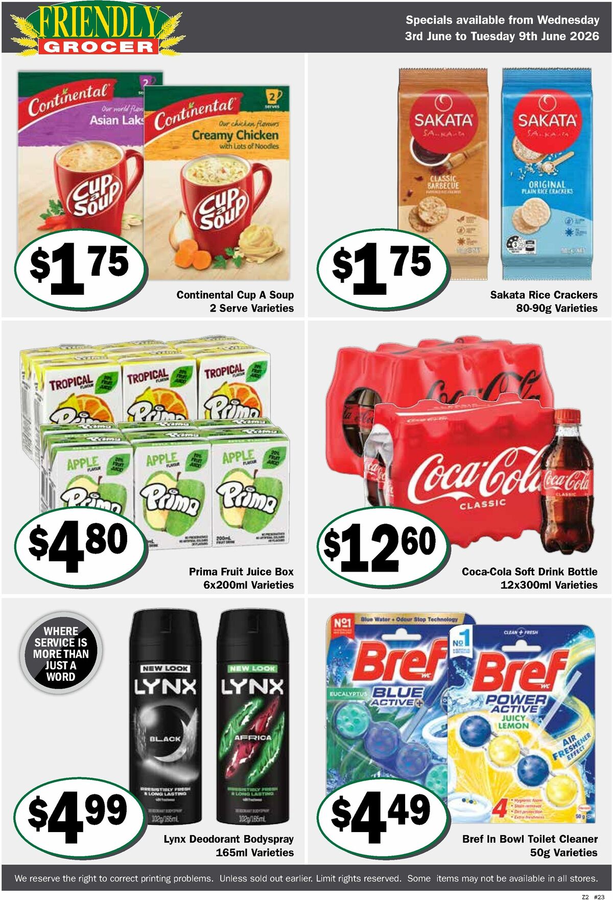 Friendly Grocer Catalogues from 3 June