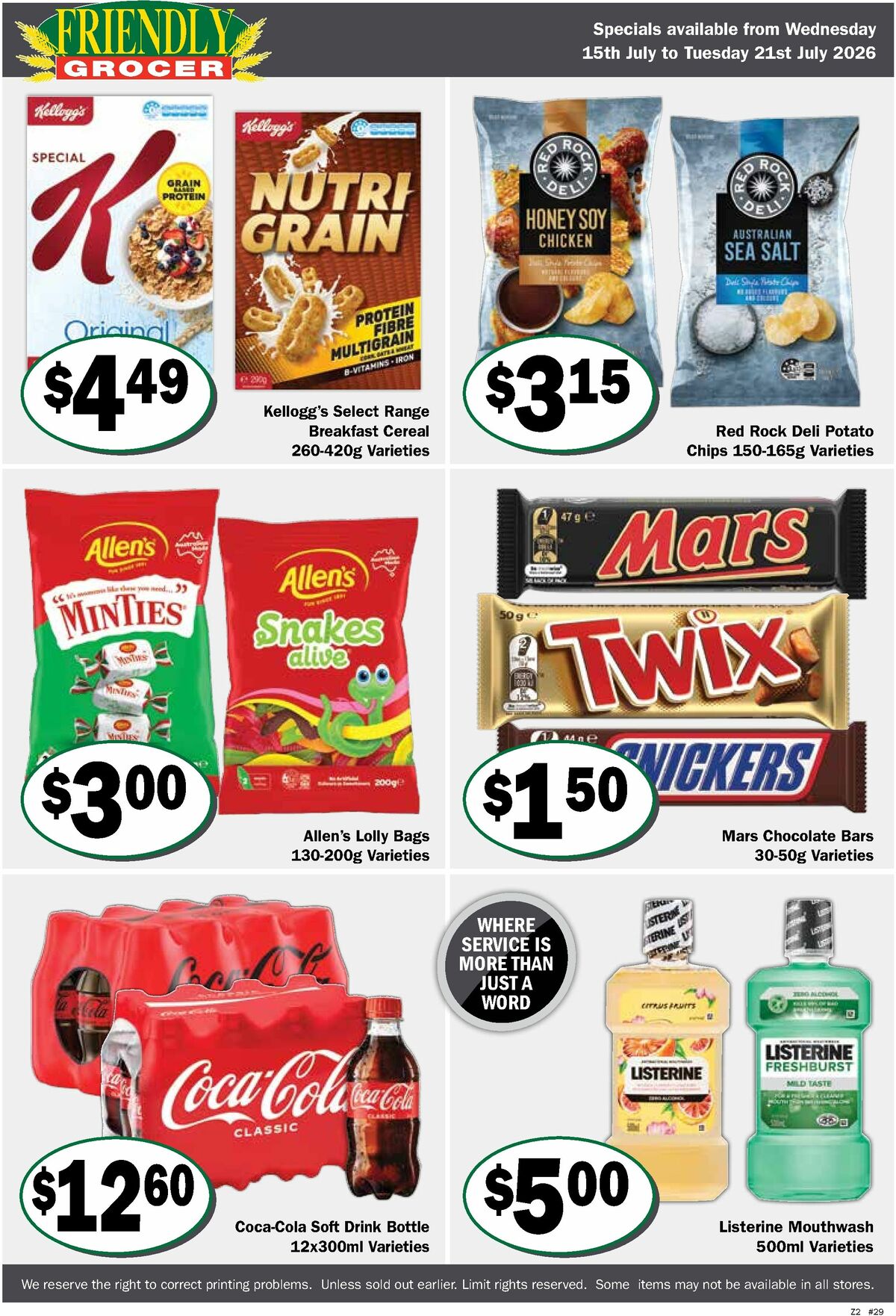 Friendly Grocer Catalogues from 15 July