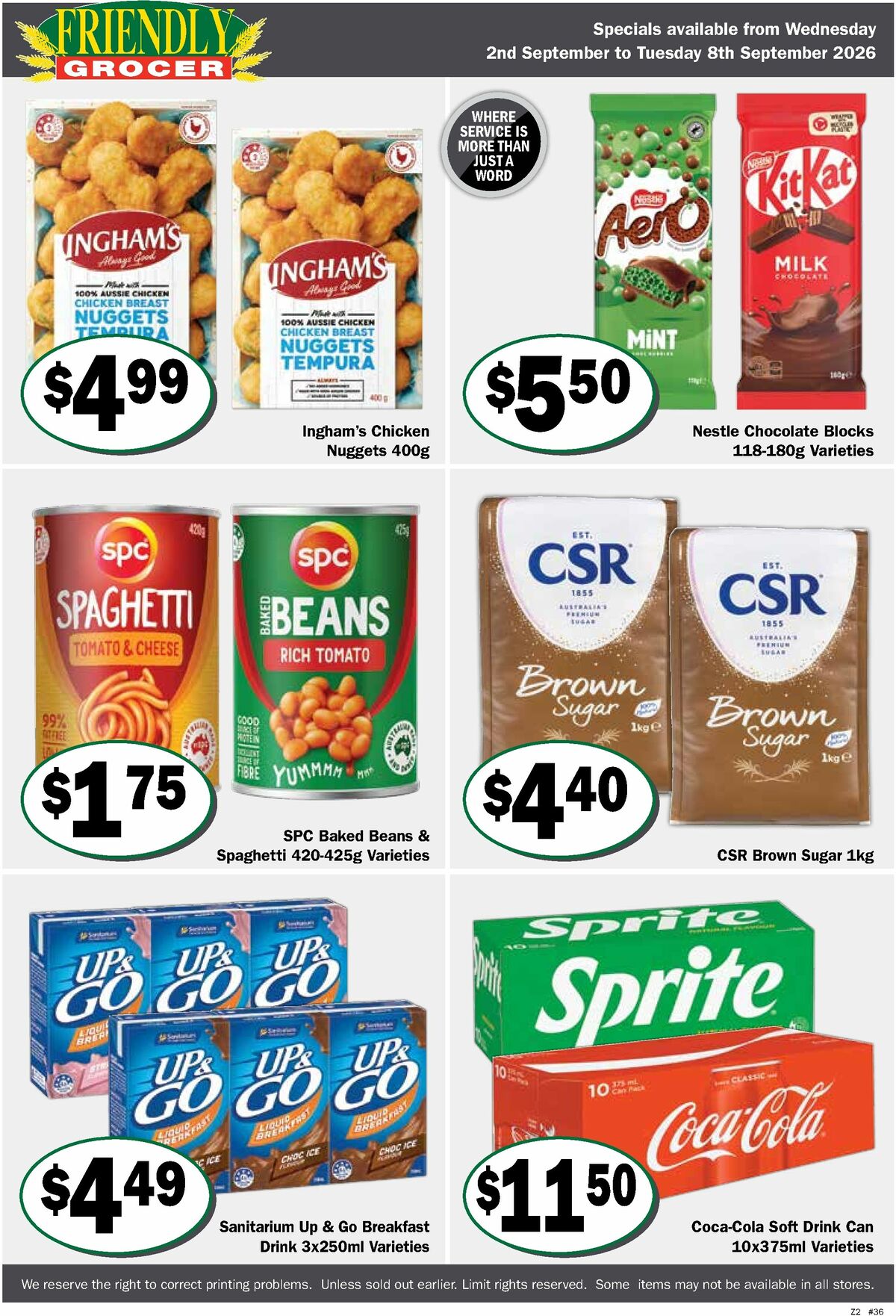 Friendly Grocer Catalogues from 2 September