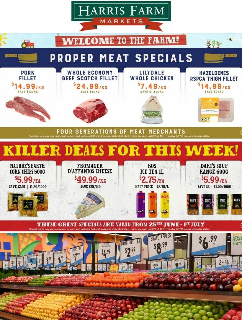 Harris Farm Catalogues from 25 June