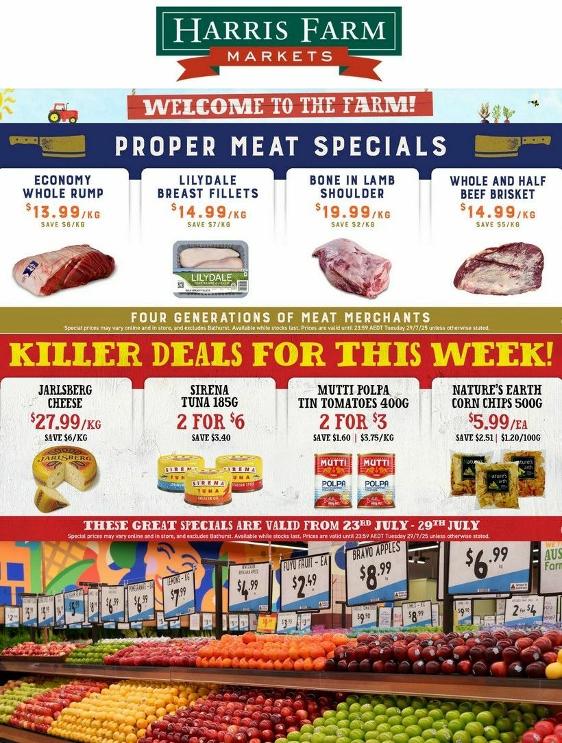 Harris Farm Catalogues from 23 July