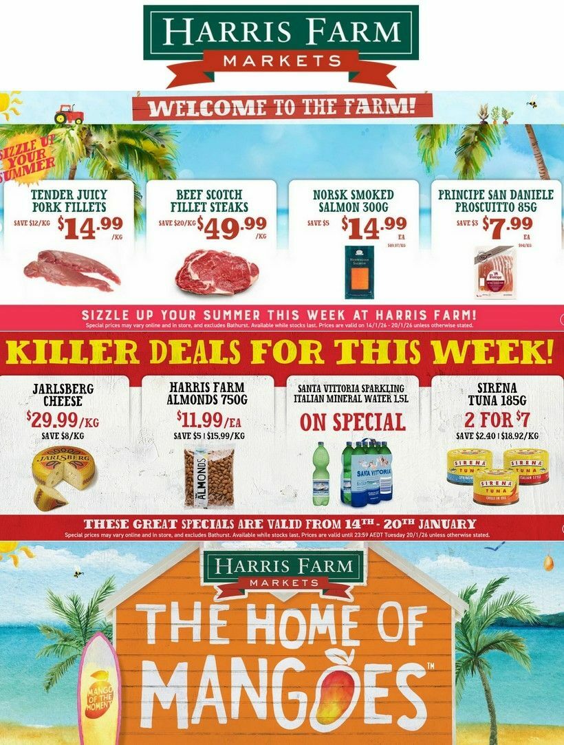 Harris Farm Catalogues from 14 January