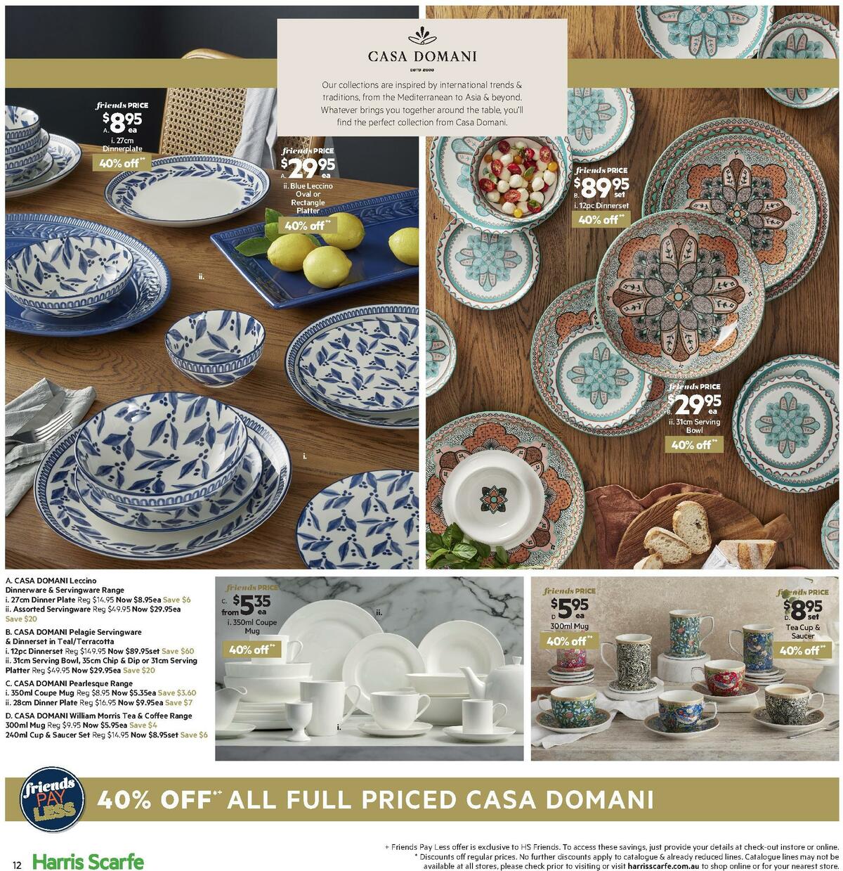 Harris Scarfe Catalogues from 19 April