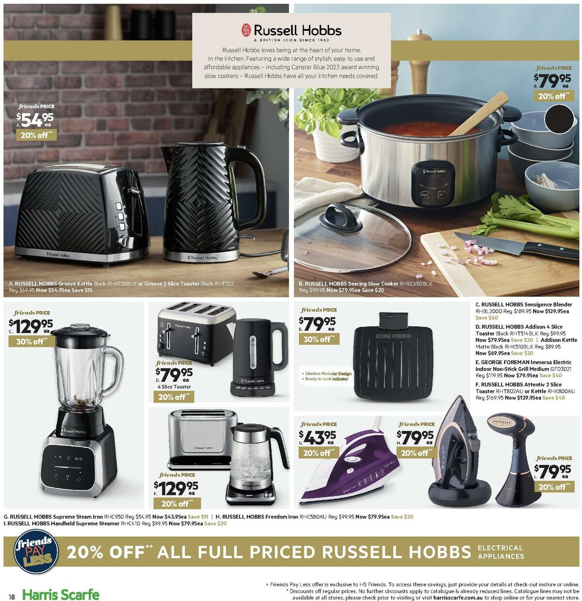 Harris Scarfe Catalogues from 19 April