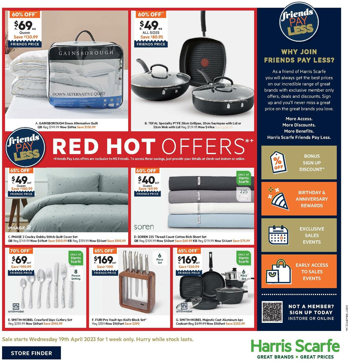 Harris Scarfe Catalogues from 19 April