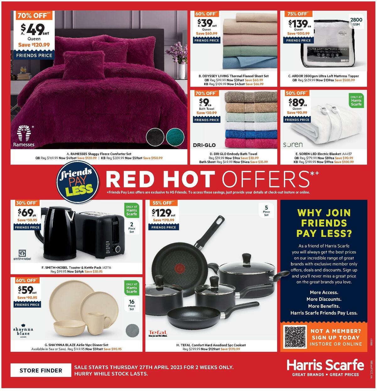 Harris Scarfe Catalogues from 27 April