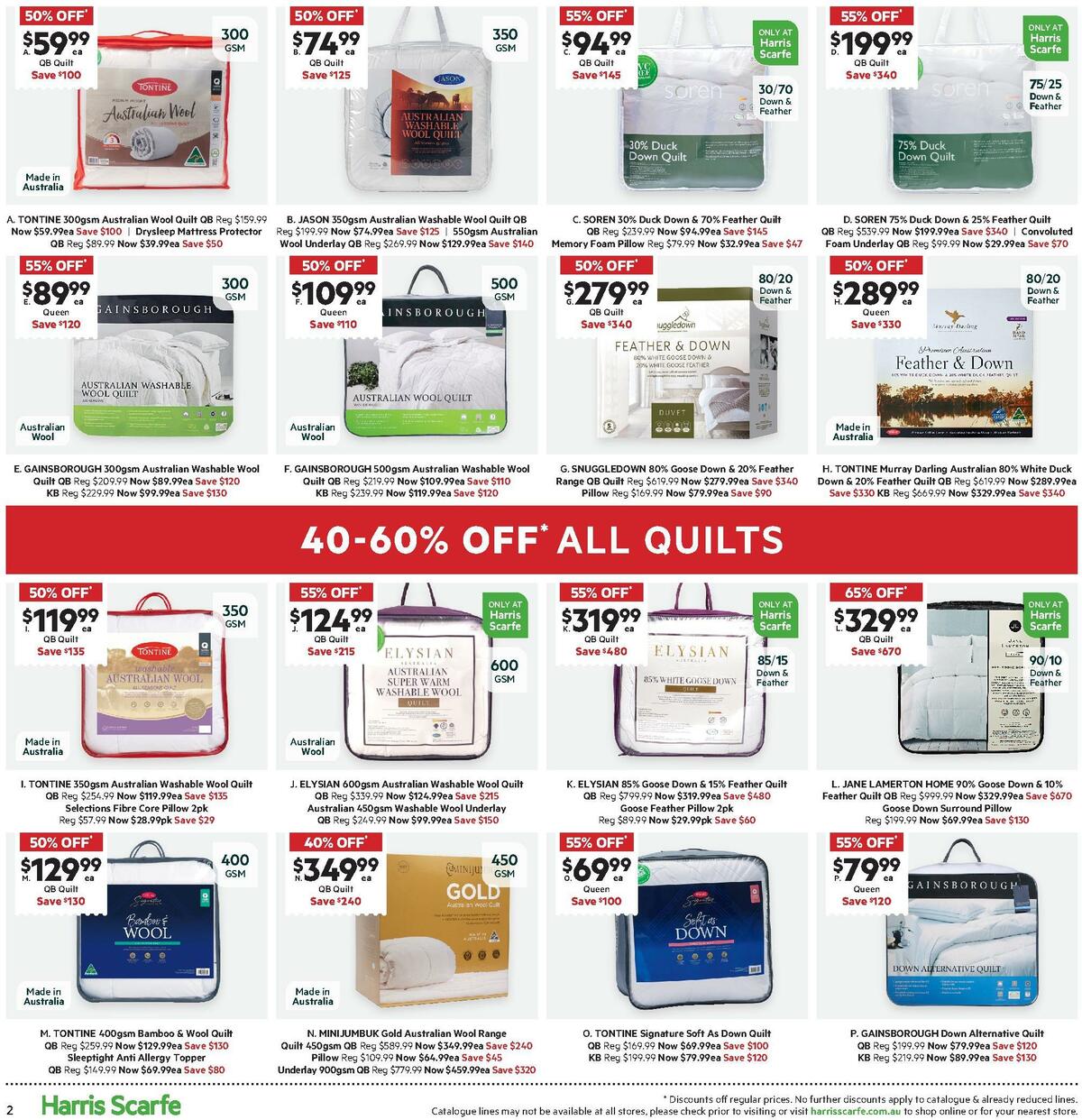 Harris Scarfe Catalogues from 20 May