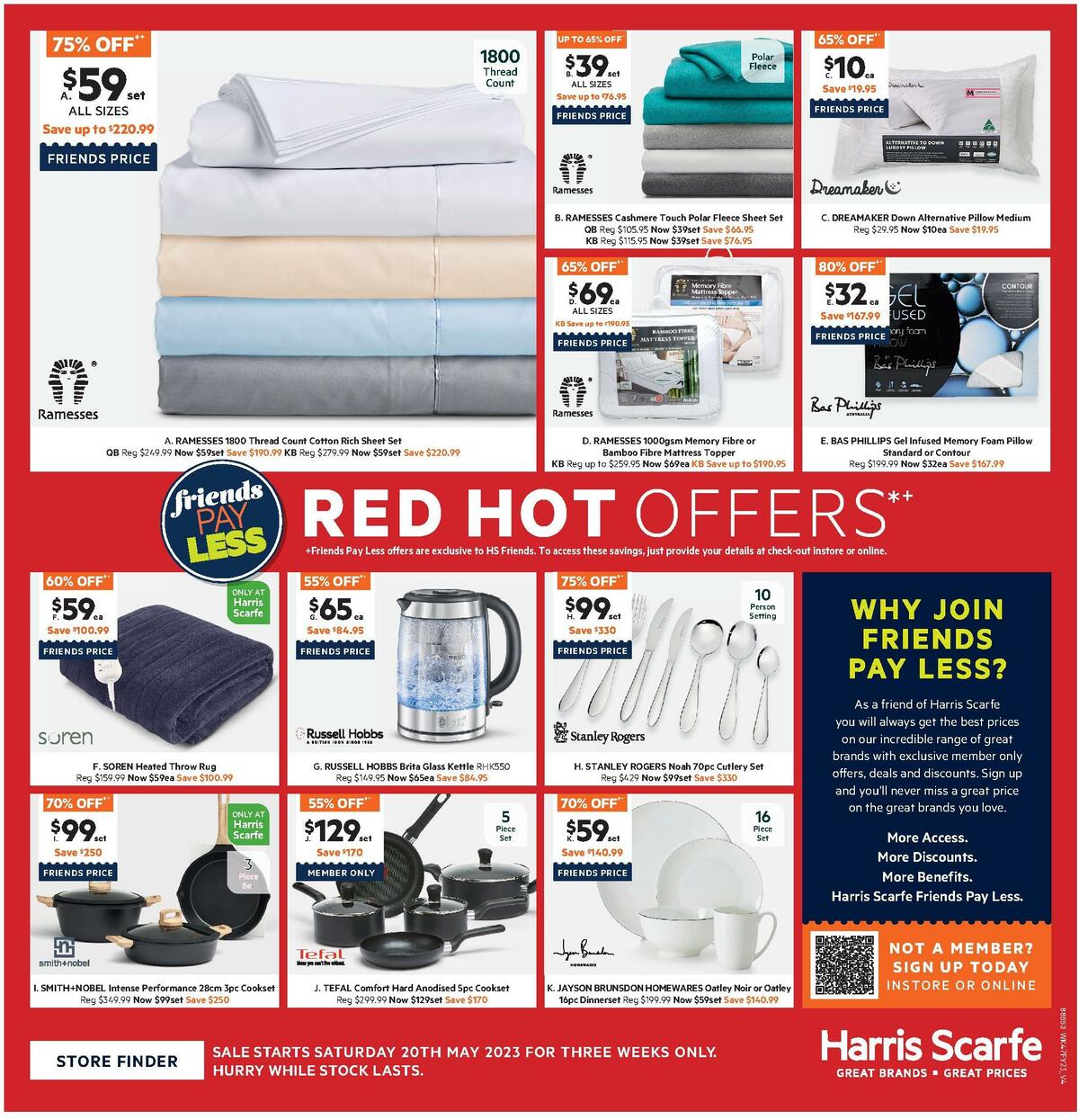 Harris Scarfe Catalogues from 20 May
