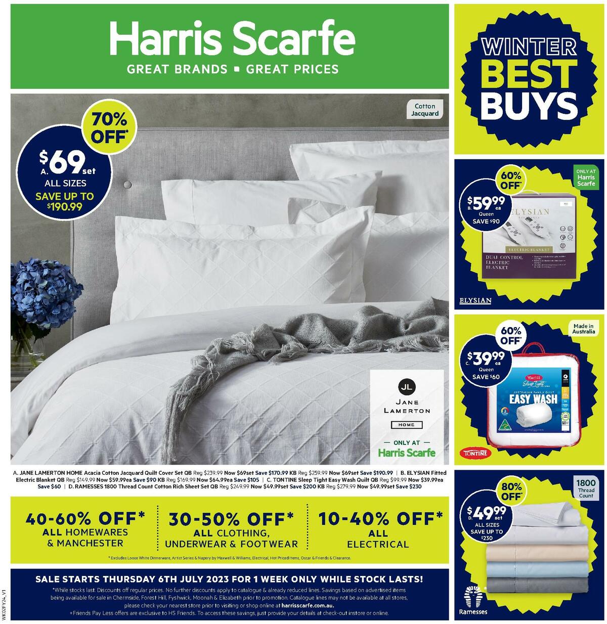 Harris Scarfe Catalogues from 6 July