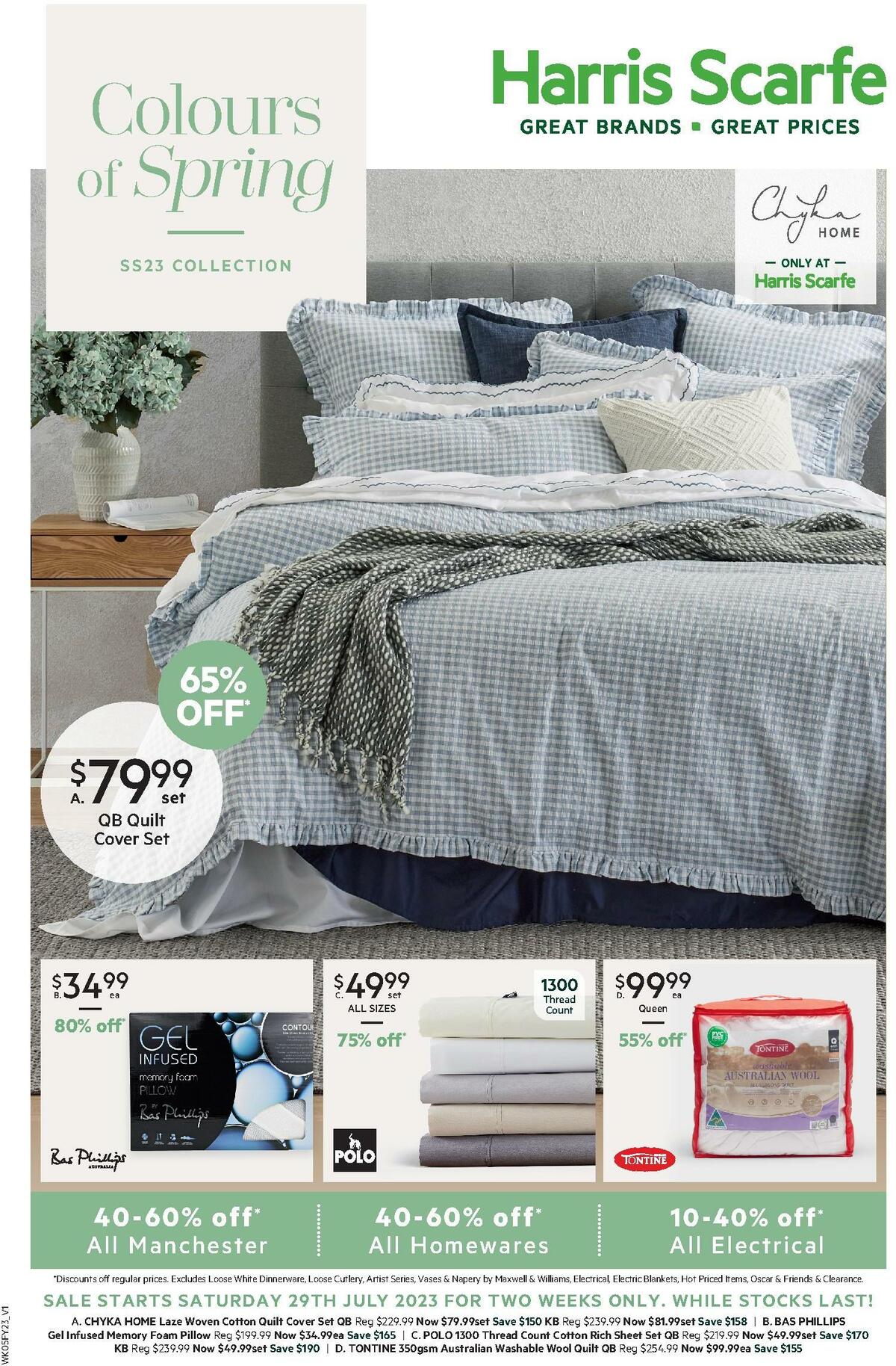 Harris Scarfe Catalogues from 29 July