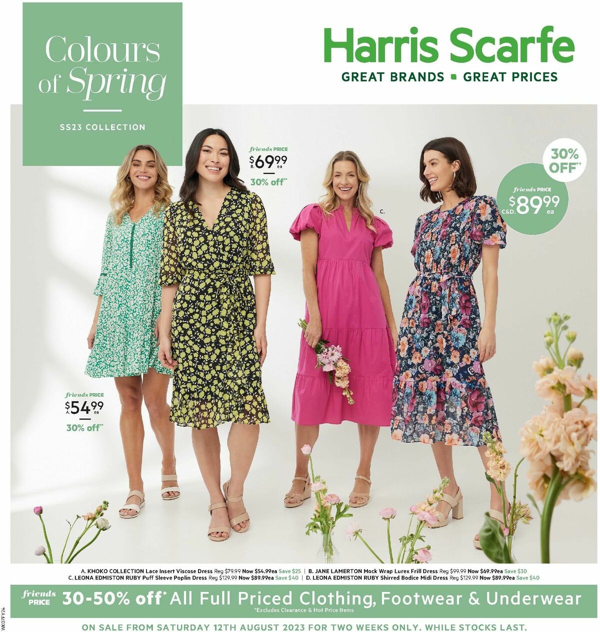 Harris Scarfe Catalogues from 12 August