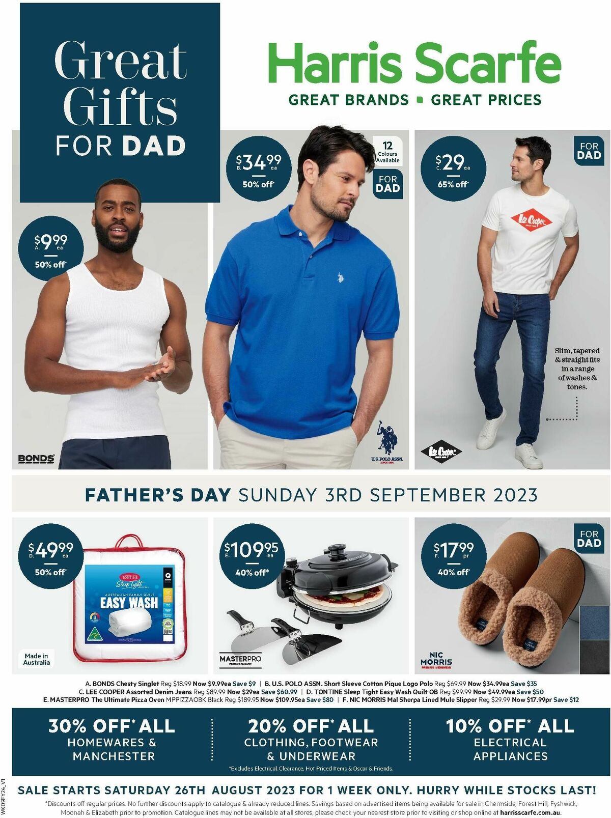 Harris Scarfe Catalogues from 26 August