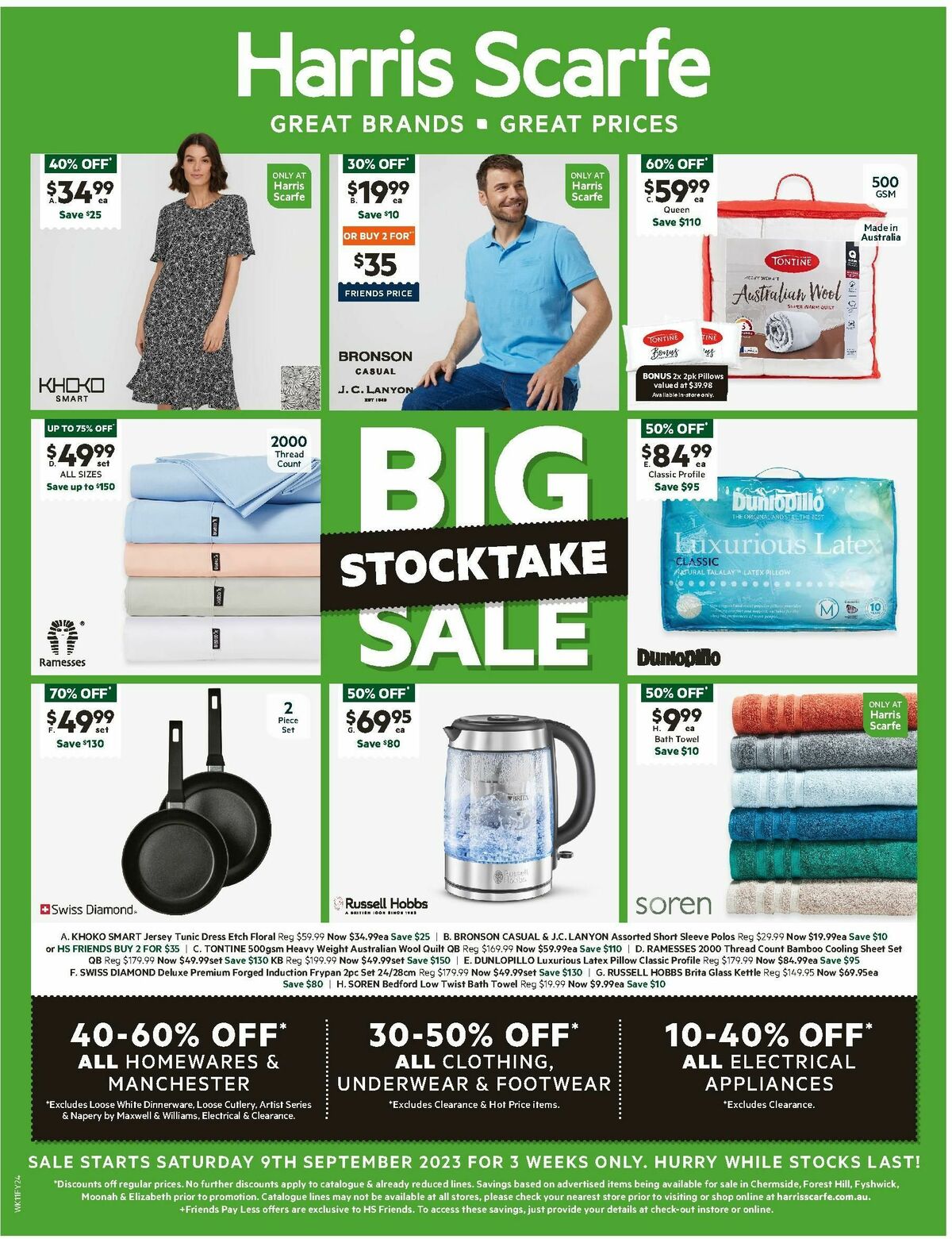 Harris Scarfe Catalogues from 9 September