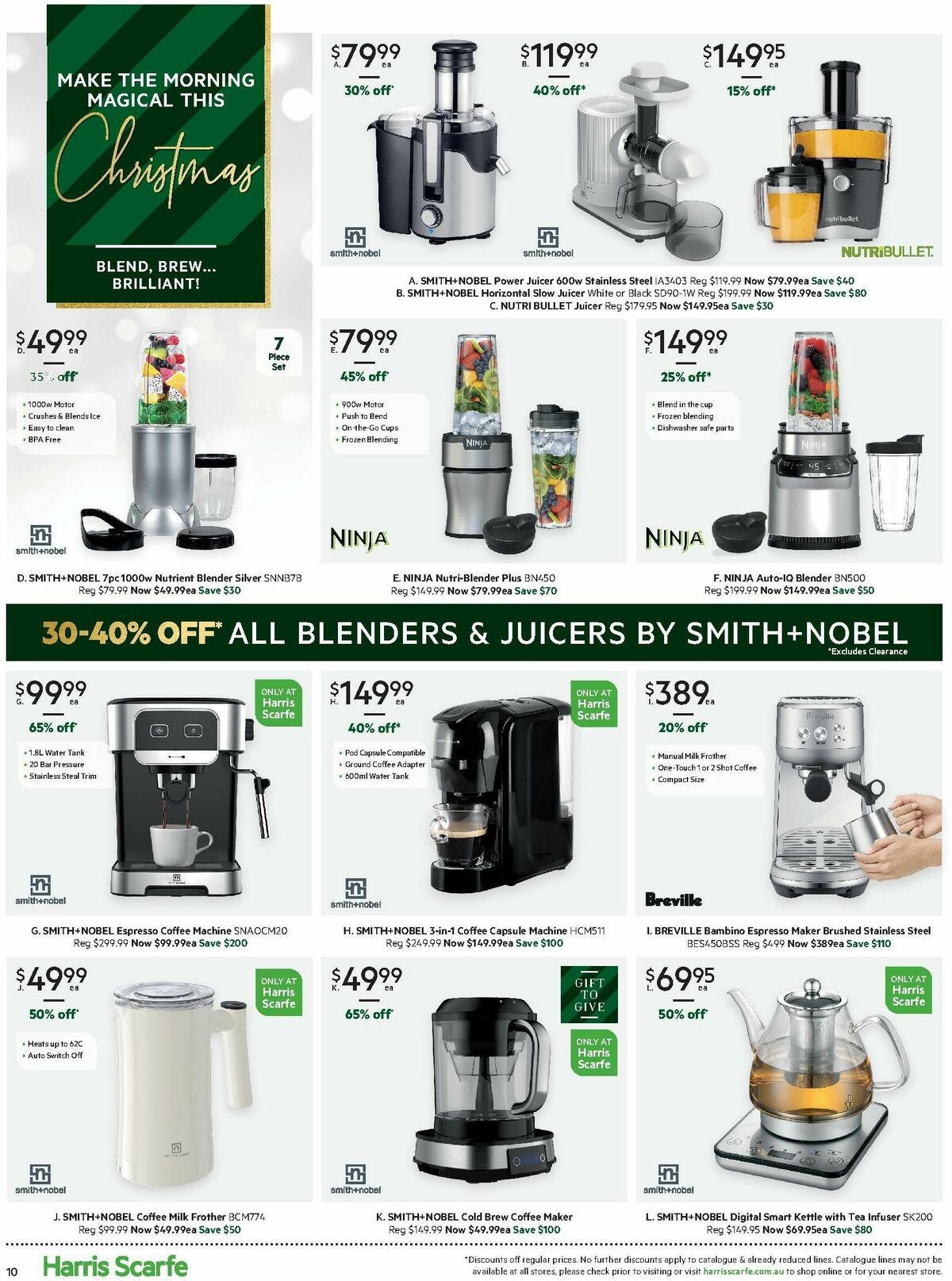 Harris Scarfe Catalogues from 9 December